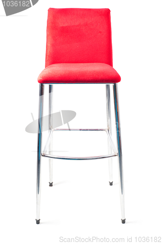 Image of Red bar stool