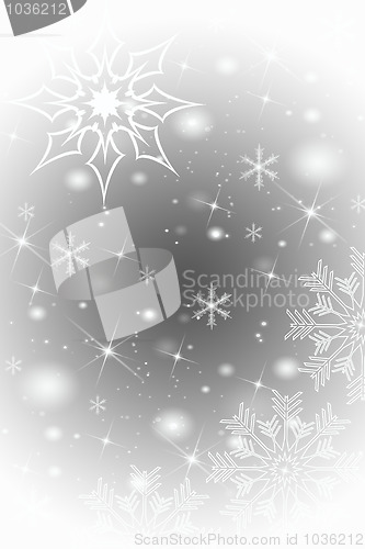 Image of Abstract snowflakes background