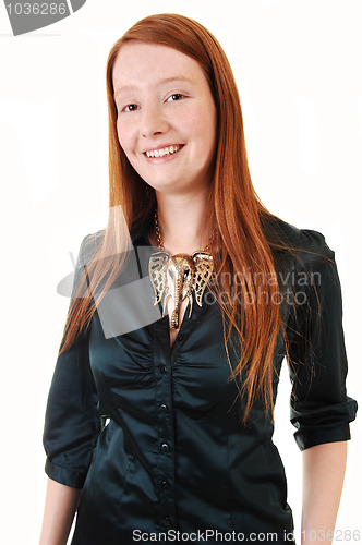 Image of Girl with necklace.