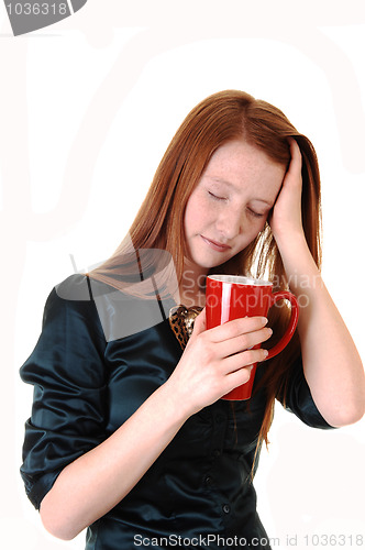 Image of Girl with headache.