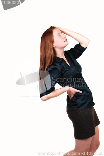 Image of Girl with backache.