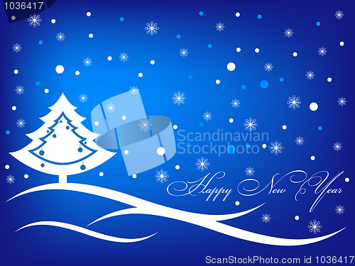 Image of Happy new year greeting inscription card
