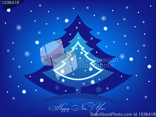 Image of Happy new year greeting inscription card