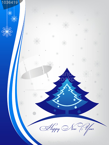 Image of Happy new year greeting inscription card