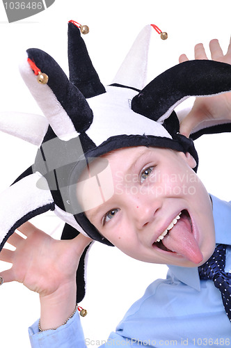 Image of schoolboy clown