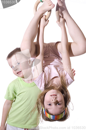 Image of children exercising