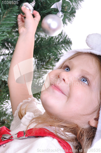 Image of preparing a Christmas tree