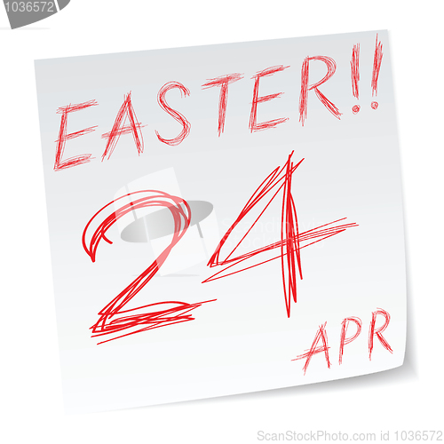 Image of easter calendar