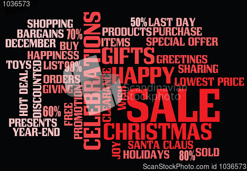 Image of christmas sale background