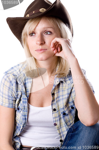 Image of pretty western woman 