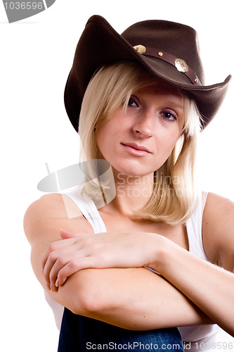 Image of pretty western woman