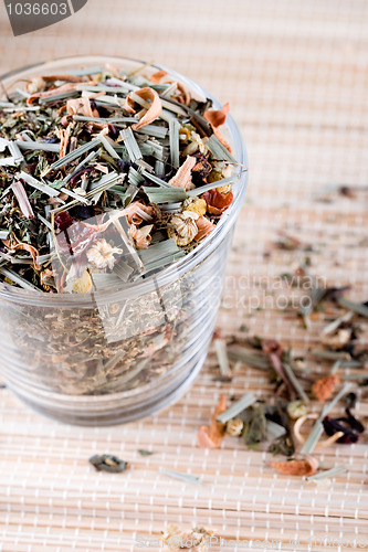 Image of herbal tea in glass