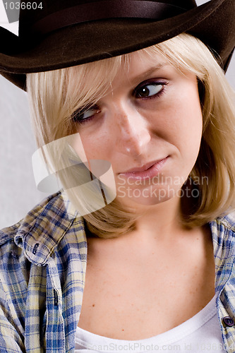 Image of pretty western woman