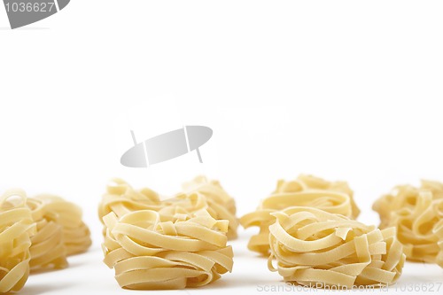 Image of fettuccine pasta nests