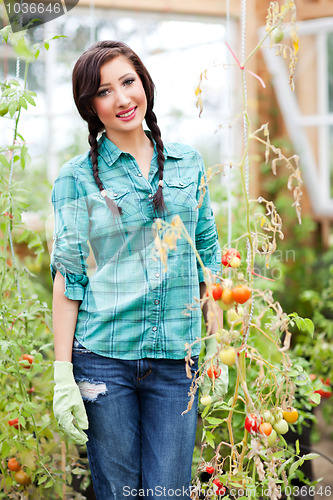 Image of Gardening woman