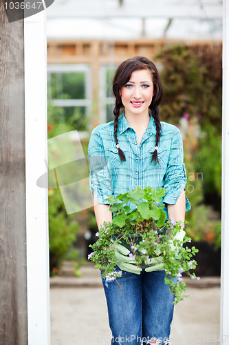 Image of Gardening woman