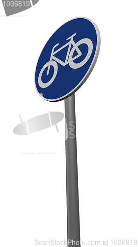 Image of roadsign bicycle