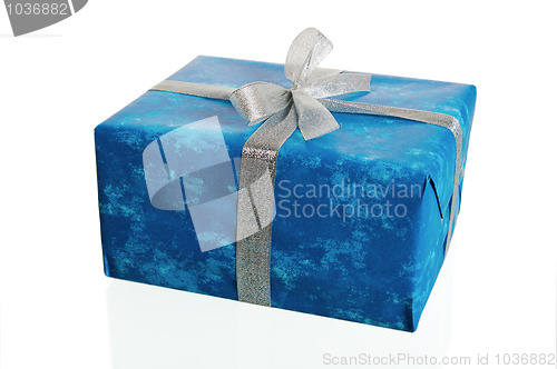 Image of Multi-coloured boxes with gifts, it is isolated on white