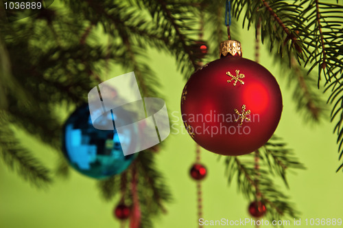 Image of New Year's and Christmas ornaments