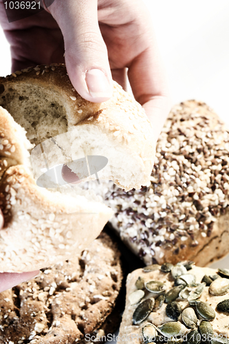 Image of Assortment of baked bread