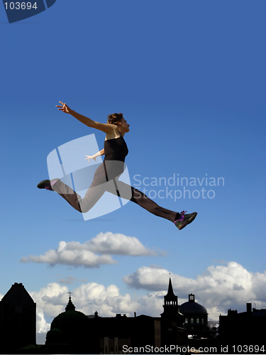 Image of Flying woman