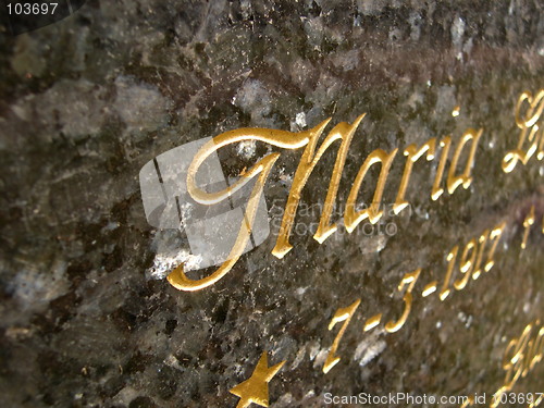 Image of Tombstone inscription