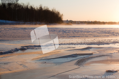 Image of Frozen river