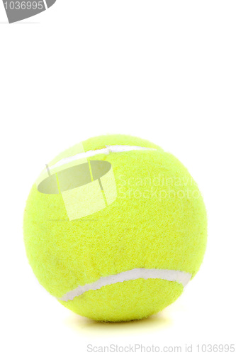 Image of Tennis Ball Over White