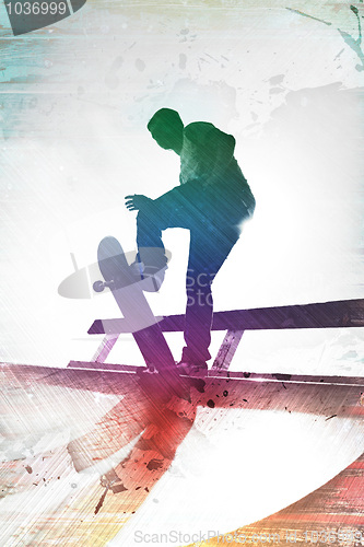 Image of Grungy Skateboarder