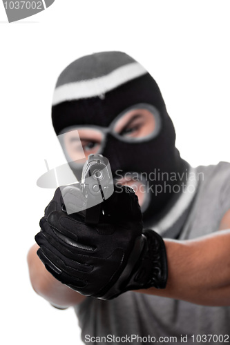 Image of Armed Criminal With a Gun