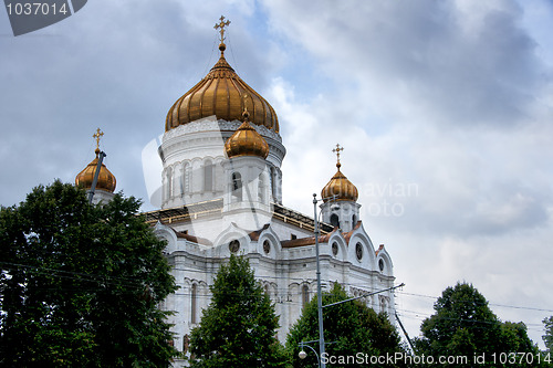 Image of Domes of Saint Salvator Cathedral in Moscow.