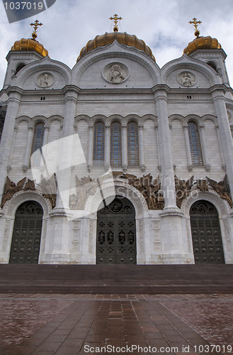 Image of Facade of Saint Salvator Cathedral in Moscow.
