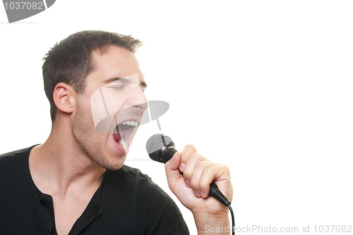 Image of Man singing