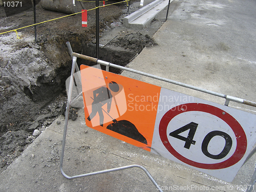 Image of Road works underway