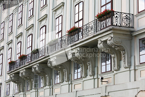 Image of Balcony at the Hofburg in Vienna, Austria