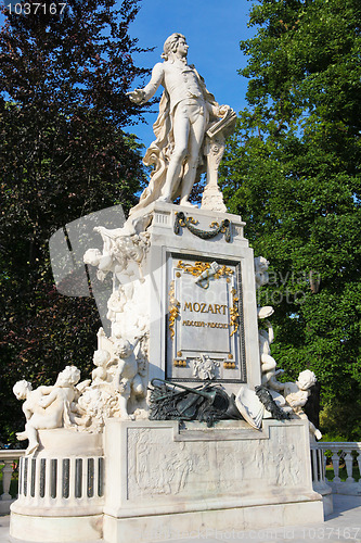 Image of Mozart Memorial in Burggarten, Vienna