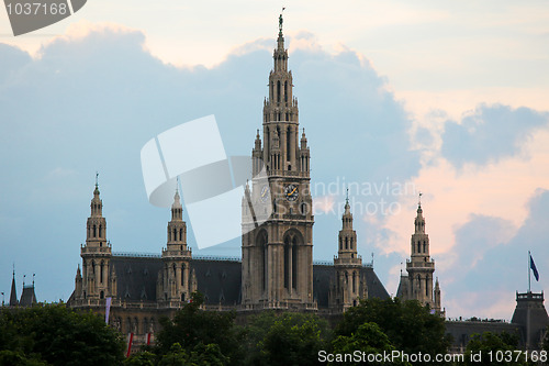 Image of The City Hall of Vienna, locally known as the Rathaus