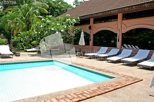 Image of Tropical poolside