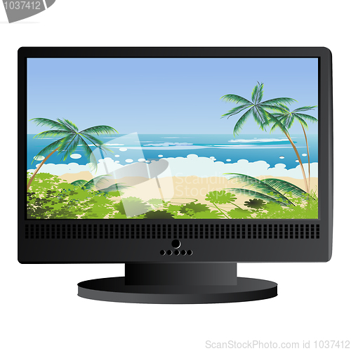 Image of Beach panorama background