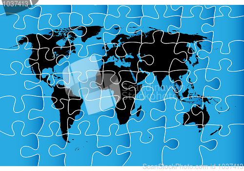 Image of World map puzzle