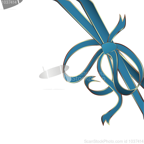 Image of blue corner ribbon