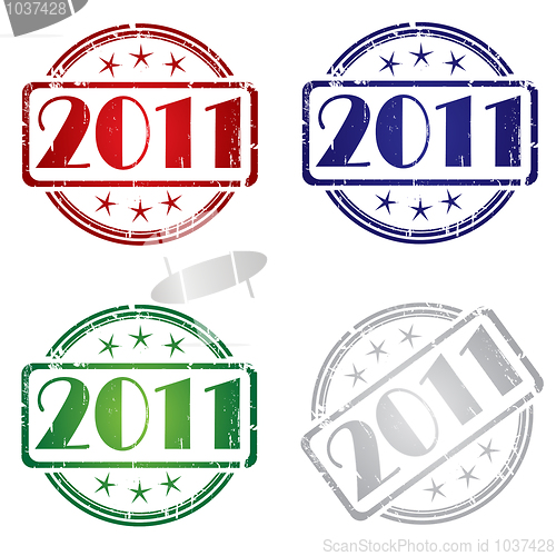Image of 2011 Grunge stamp