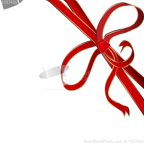 Image of red corner ribbon