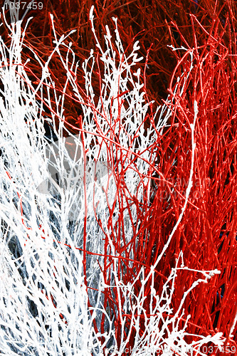 Image of Red and white sticks background