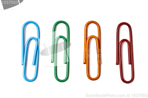 Image of Colorful paperclips