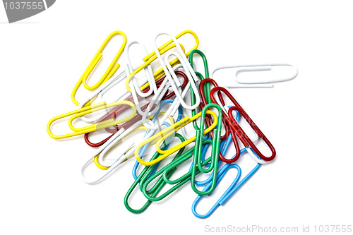 Image of Colorful paperclips