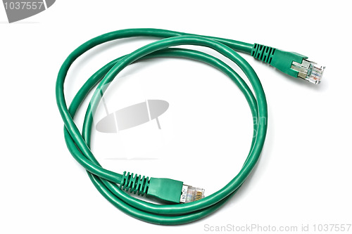 Image of Green network plug 