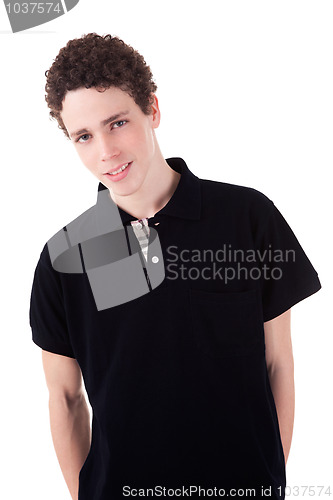Image of handsome young man smiling  