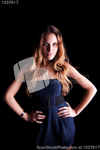 Image of beautiful woman with elegant dress