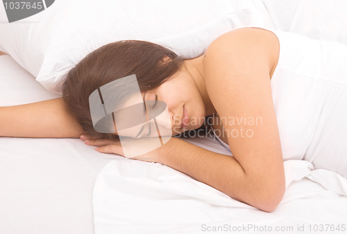 Image of sleeping woman